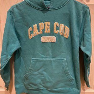Turquoise Cape Code sweatshirt hoodie Kids size 10